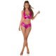 Set lenjerie intima dama roz WetLook cu fermoare GOGO Set lenjerie intima dama roz WetLook cu fermoare GOGO 4 - jojofashion.ro