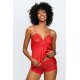 Set neglijeu din dantela, rosu, Efia Set neglijeu din dantela, rosu, Efia 2 - jojofashion.ro
