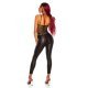 Body dama negru Wetlook cu plasa Kristaly 3 - jojofashion.ro