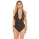 Body negru lucios, cu spatele gol, Shimmer 2 - jojofashion.ro