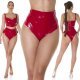 Chilot dama rosii din latex cu talia inalta Jessica 7 - jojofashion.ro