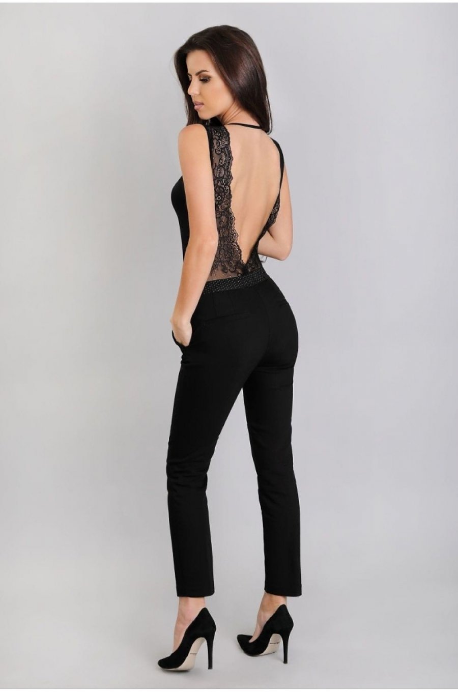 Body dama negru cu insertie din dantela Alessia Body dama negru cu insertie din dantela Alessia 2 - jojofashion.ro