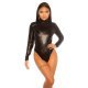 Body negru cu dantela si maneca lunga si spate decupat, Sandra 3 - jojofashion.ro