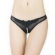 Chilot de dama dantela neagra si margelute Alessandra 2 - jojofashion.ro