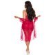 Neglijeu de lux dama burgundy cu dantela Carlita 3 - jojofashion.ro