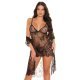 Neglijeu de lux negru cu dantela Carlita Neglijeu de lux negru cu dantela Carlita 4 - jojofashion.ro