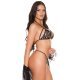Neglijeu de lux dama negru transparent Gail 3 - jojofashion.ro