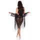 Neglijeu de lux dama negru transparent Gail 5 - jojofashion.ro
