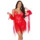 Set lenjerie intima dama dantela rosie bralette Giuliana 5 - jojofashion.ro