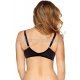 Sutien negru cu tul brodat partial intarit Gaya 4 - jojofashion.ro