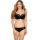 Sutien negru cu tul brodat partial intarit Gaya 3 - jojofashion.ro