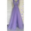 Rochie de seara eleganta lunga din tul lila Adele
