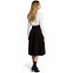 Fusta office, midi, neagra, cu cordon, Phoebe Fusta office, midi, neagra, cu cordon, Phoebe 3 - jojofashion.ro
