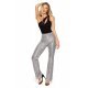 Pantaloni dama, eleganti, argintii, paiete, evazati, Hama 3 - jojofashion.ro