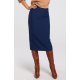 Fusta tip creion, midi, bleumarin navy, clasica, Collie Fusta tip creion, midi, bleumarin navy, clasica, Collie 2 - jojofashion.ro