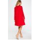 Rochie rosie midi evazata cu maneca lunga Aryena Rochie rosie midi evazata cu maneca lunga Aryena 3 - jojofashion.ro