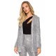 Sacou dama elegant, paiete, argintiu, clasic, Charisma Sacou dama elegant, paiete, argintiu, clasic, Charisma 2 - jojofashion.ro