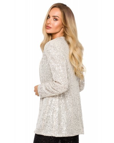 Sacou dama elegant, paiete, sampanie, clasic, Charisma Bluze dama, Sacou dama elegant, paiete, sampanie, clasic, Charisma - jojofashion.ro