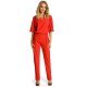 Salopeta dama eleganta, rosie, cu maneca scurta, Diengis Salopeta dama eleganta, rosie, cu maneca scurta, Diengis 2 - jojofashion.ro