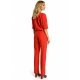 Salopeta dama eleganta, rosie, cu maneca scurta, Diengis Salopeta dama eleganta, rosie, cu maneca scurta, Diengis 3 - jojofashion.ro