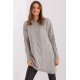 Rochie casual tricotata oversize gri Amalna 2 - jojofashion.ro