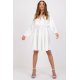 Rochie alba scurta oversize cu maneci largi Hannah 2 - jojofashion.ro
