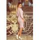 Rochie de zi office scurta, lila, mulata, cu maneca lunga, Iselin 4 - jojofashion.ro