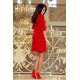 Rochie rosie scurta croi in A Florenta 3 - jojofashion.ro