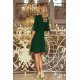 Rochie de zi scurta croi in A verde Florenta 3 - jojofashion.ro