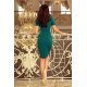 Rochie de zi midi verde tip creion Livia 3 - jojofashion.ro