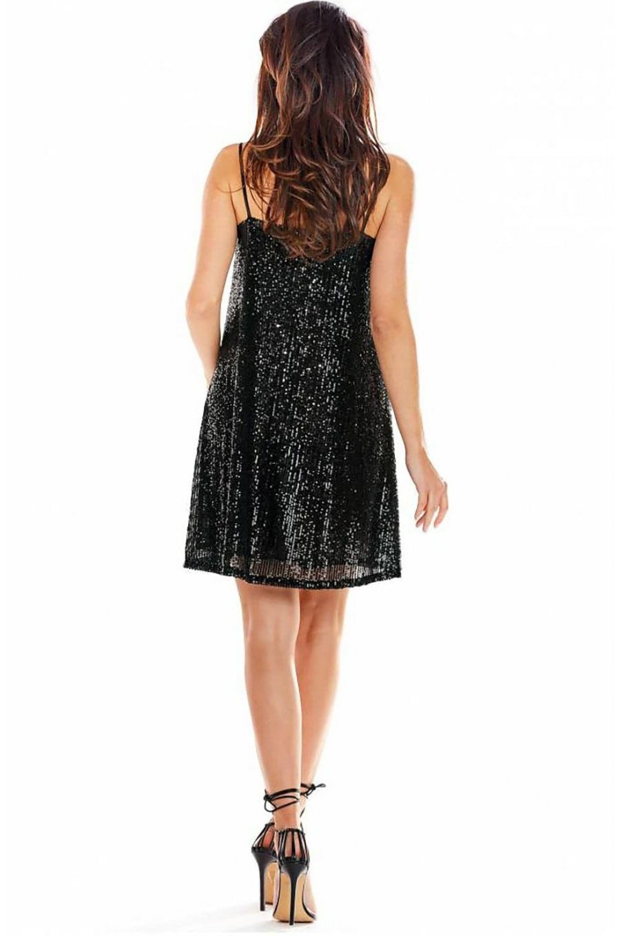Rochie scurta neagra din paiete Fayme Rochie scurta neagra din paiete Fayme 2 - jojofashion.ro