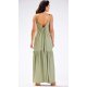 Rochie de vara lunga kaki vaporoasa oversize Triny Rochie de vara lunga kaki vaporoasa oversize Triny 4 - jojofashion.ro