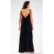 Rochie de vara oversize lunga, din vascoza, neagra, Triny 4 - jojofashion.ro