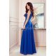 Rochie lunga albastra clasica Cindy 3 - jojofashion.ro