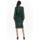 Rochie midi verde din paiete Charme 4 - jojofashion.ro