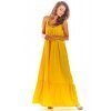 Rochie de vara lunga galbena vaporoasa oversize Francina