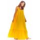 Rochie de vara lunga galbena vaporoasa oversize Francina 3 - jojofashion.ro