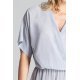 Salopeta eleganta gri cu brocard conica Saskia Salopeta eleganta gri cu brocard conica Saskia 4 - jojofashion.ro