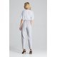 Salopeta eleganta gri cu brocard conica Saskia Salopeta eleganta gri cu brocard conica Saskia 3 - jojofashion.ro