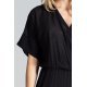 Salopeta femei eleganta neagra cu brocard conica Saskia 3 - jojofashion.ro