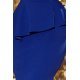 Rochie de zi eleganta midi albastra cu peplum Ema 6 - jojofashion.ro