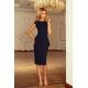 Rochie midi, bleumarin, mulata, cu peplum, Ema Rochie midi, bleumarin, mulata, cu peplum, Ema 4 - jojofashion.ro