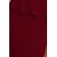 Rochie de zi midi, burgundy, mulata, cu peplum, Ema 6 - jojofashion.ro