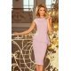 Rochie de zi midi, lila, mulata, cu peplum, Ema 2 - jojofashion.ro