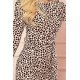 Rochie midi animal print cu maneca lunga Ruxandra 6 - jojofashion.ro