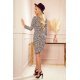Rochie midi animal print cu maneca lunga Ruxandra 5 - jojofashion.ro