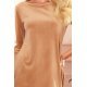 Rochie scurta catifea bej Dalyna 5 - jojofashion.ro