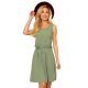 Rochie de vara midi, kaki, A Line, Britany Rochie de vara midi, kaki, A Line, Britany 4 - jojofashion.ro