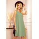 Rochie de vara midi, kaki, A Line, Britany Rochie de vara midi, kaki, A Line, Britany 2 - jojofashion.ro