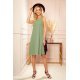 Rochie de vara midi, kaki, A Line, Britany Rochie de vara midi, kaki, A Line, Britany 6 - jojofashion.ro